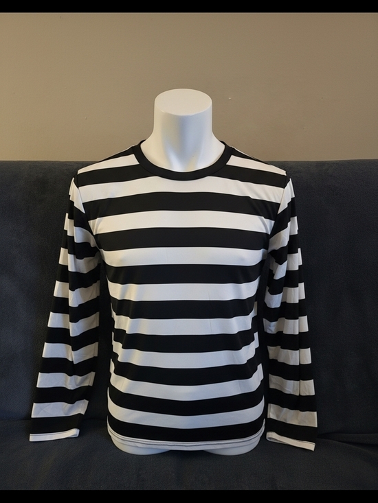 O thread & Co Other - Men's Black & White Horizontal Stripe Long Sleeve Shirt